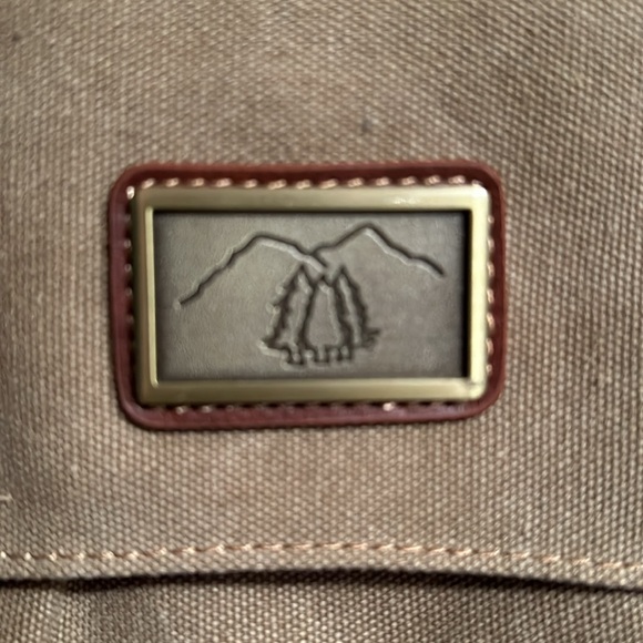 Tan canvas messenger bag - Picture 2 of 7